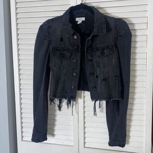 Forever 21 Women’s Distressed Cropped Jean Jacket